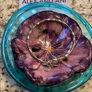 Alex and Ani silver vintage wrap bracelet